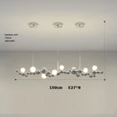 lustre led design moléculaire éclairage tendance 2024 suspension