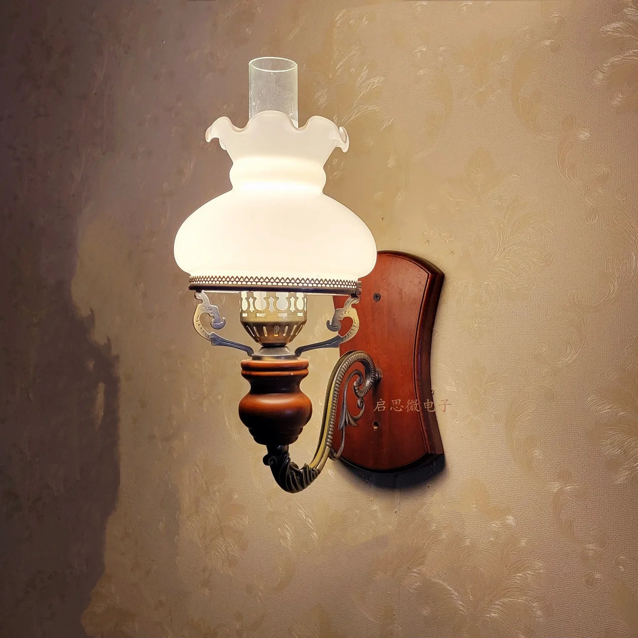 Applique murale en bois nordique E14 rétro chevet Vintage éclairage intérieur chambre salon pour la décoration intérieure applique murale LED luminaire