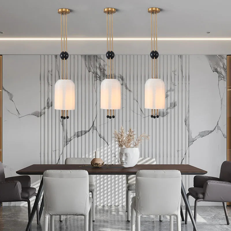 suspension moderne en verre pour décoration créative et élégante - vue 5 sur 7