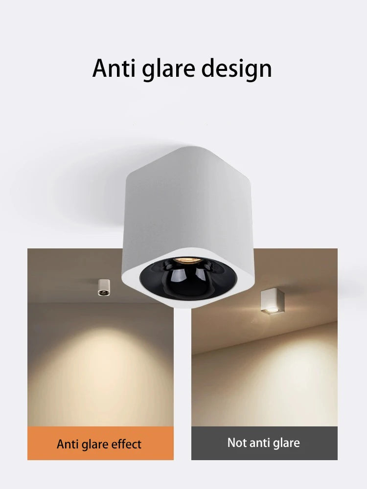 mini projecteur led anti-éblouissement monté en surface pour intérieur - vue 4 sur 14