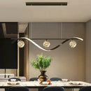 suspension led minimaliste moderne à intensité variable pour intérieur