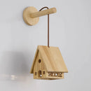 applique murale en bois massif style chalet pour chambre d enfant
