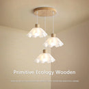 lustre suspendu en bois pour une décoration moderne