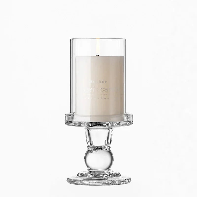 bougeoir en verre pour bougie chauffe-plat décoratif outdoor - vue 21 sur 24