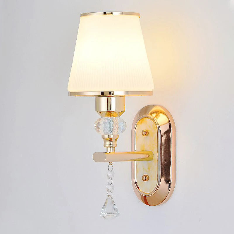 applique murale en cristal minimaliste moderne pour intérieur décoratif