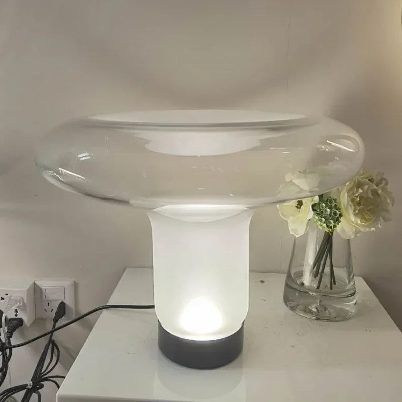 Italy Design Mushroom Table Lamps Glass Desk Light Close to Original for Bedroom Living Room - vue 4 sur 7