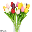 lot de 10 tulipes artificielles pour décoration de mariage et jardin