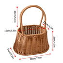 panier de pique-nique en osier pour rangement et courses