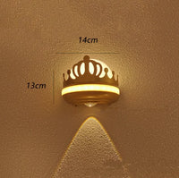 2023 New Crown Wall Lamp LED Outdoor Waterproof Wall Light IP65 Staircase Wall Lamp Children's Bedroom Wall Decoration Sconces