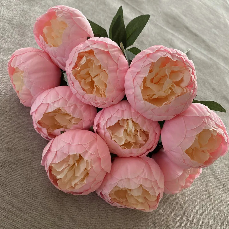 bouquet de pivoines artificielles pour mariage et décoration élégante - vue 16 sur 21