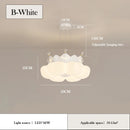 plafonnier romantique en forme de nuage pour chambre d'enfant