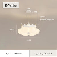 plafonnier romantique en forme de nuage pour chambre d'enfant