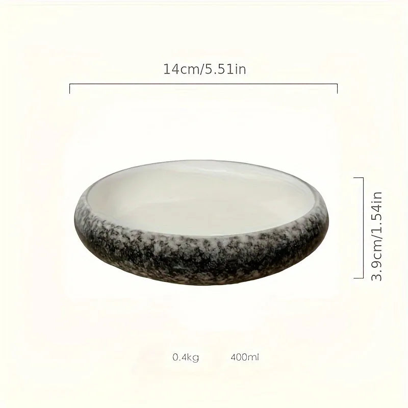Assiette ceramique emaillee style coreen 15 cm saladier