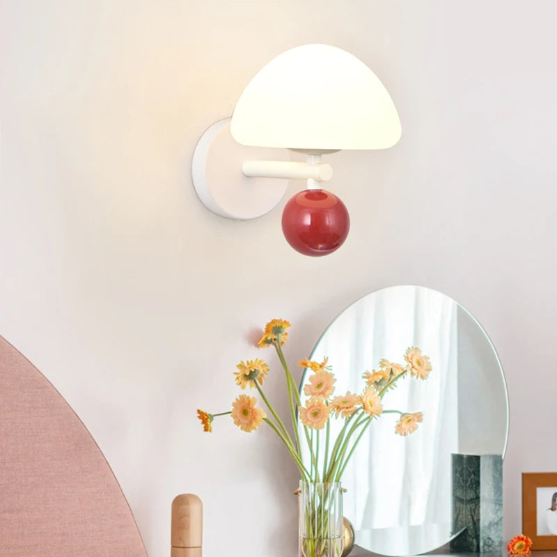 applique murale nordiques led en forme de champignon pour ambiance créative - vue 3 sur 11