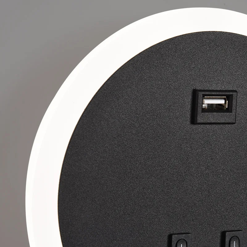 applique murale à led moderne avec port usb pour éclairage d'ambiance - vue 7 sur 8