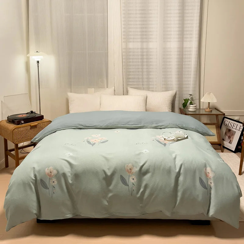 housse de couette en coton ultra douce avec fermeture éclair