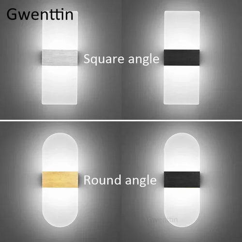 applique murale led moderne en acrylique pour décoration intérieure - vue 3 sur 6