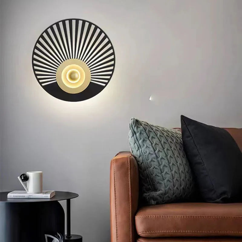 applique murale led ronde art déco pour divers espaces