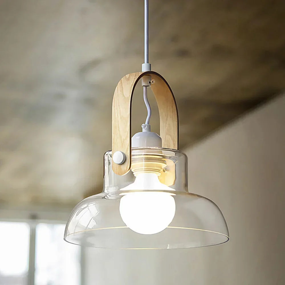 suspension design nordique moderne en verre décoration intérieure - vue 5 sur 9
