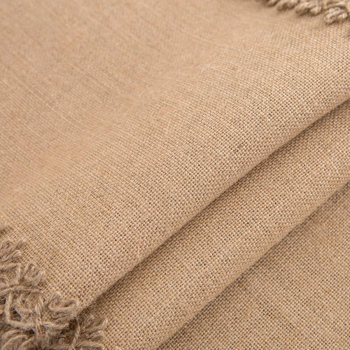 Chemin de table jute macramé style rustique beige