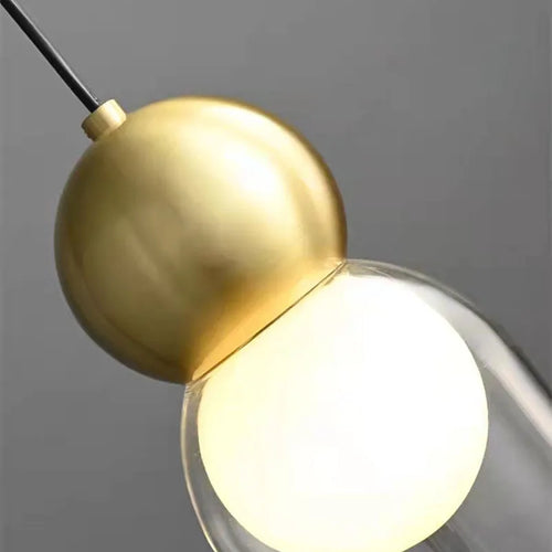 lampe suspendue en verre moderne pour décoration intérieure réglable