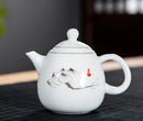 Theiere porcelaine style yixing service the asiatique artisanal