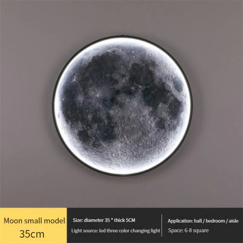 applique murale led en forme de lune pour décoration intérieure - vue 18 sur 17