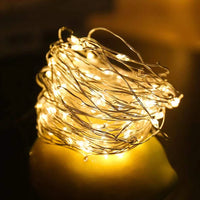 guirlande lumineuse led en fil de cuivre étanche à piles décorative
