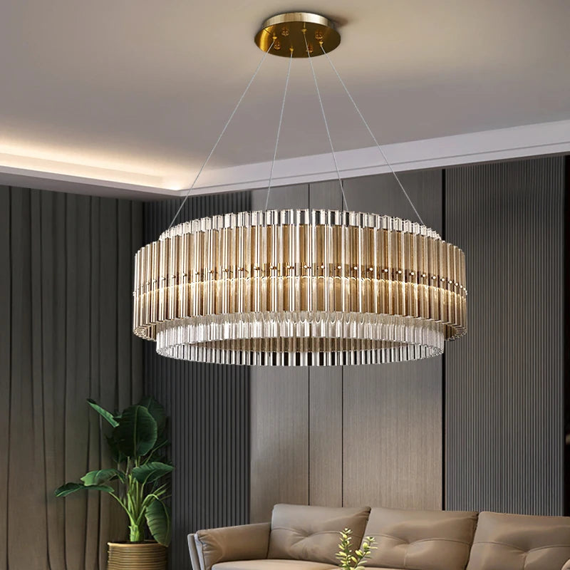 Lustre Led de luxe pour salon - vue 3 sur 10