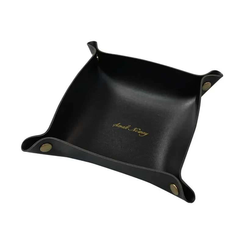 Vide-poche organisateur pliable en cuir pour bureau bijoux et cosmétiques - vue 19 sur 19