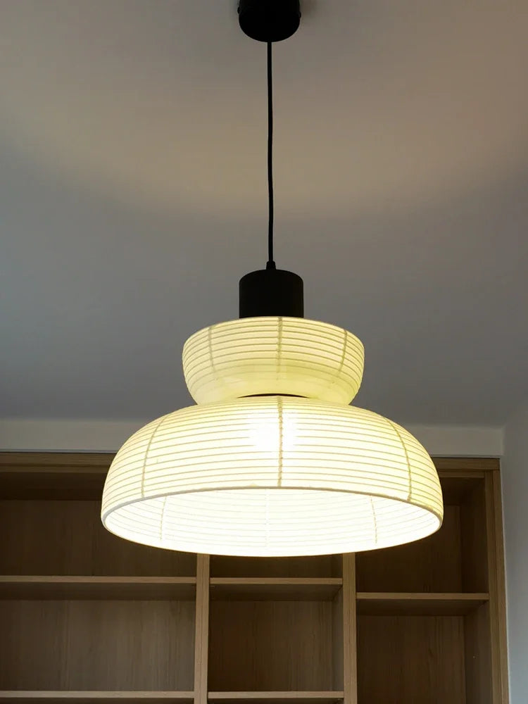 plafonnier wabi sabi en tissu pour une ambiance japonaise - vue 6 sur 10