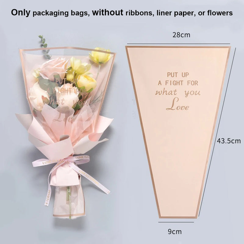 lot de 50 sachets imperméables pour roses à offrir pour la saint valentin