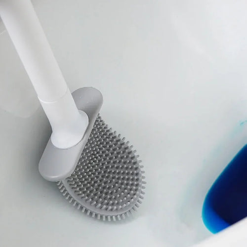 brosse en silicone avec support et poils souples pour nettoyage rapide - vue 10 sur 11