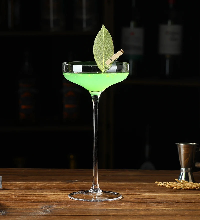 Verres à pied cocktail champagne martini style vintage - vue 7 sur 7