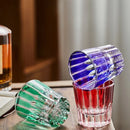 Verre whisky cocktail stries verticales design cristal 200ml