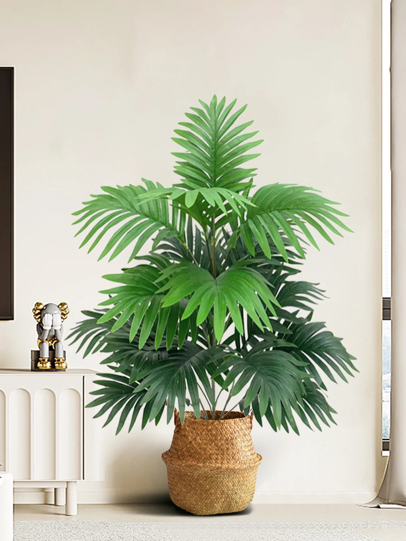 palmier artificiel tropical en plastique pour décoration intérieure - vue 5 sur 8