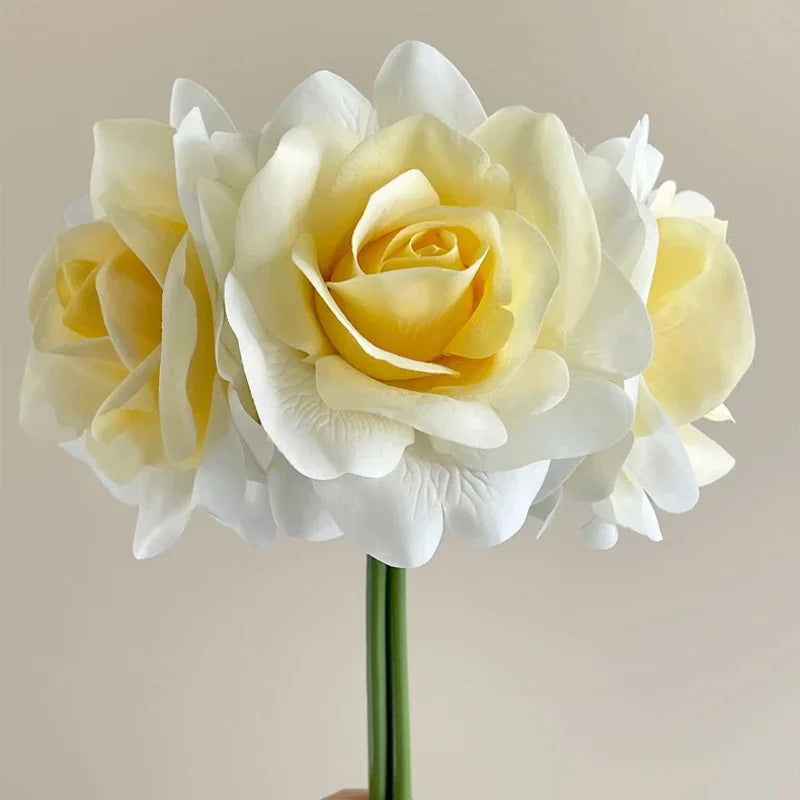 bouquet de roses artificielles décoratives pour jardin - vue 8 sur 10