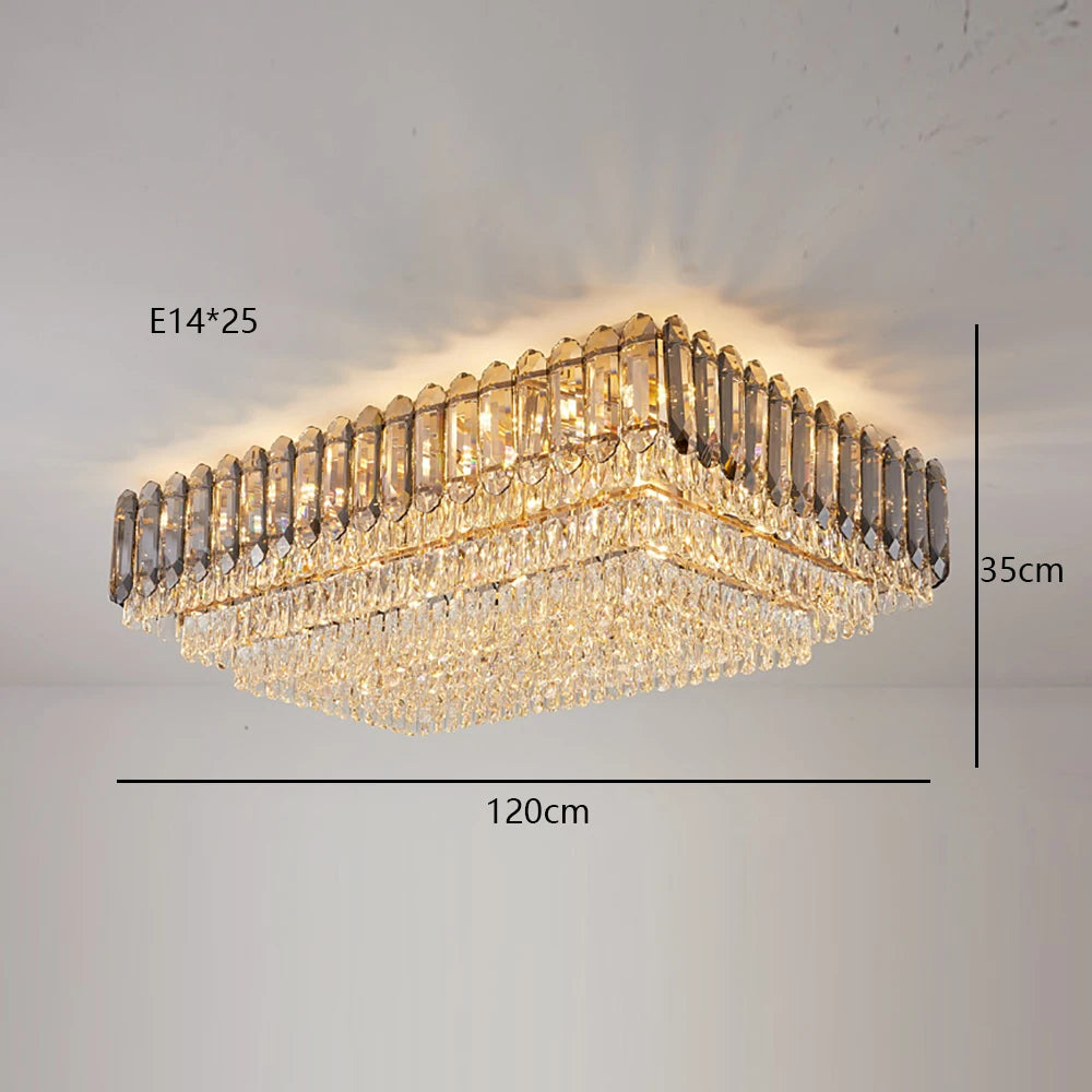 plafonnier led en cristal de luxe éclairage post-moderne nouvelle collection