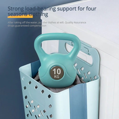 panier à linge pliable et mural pour rangement pratique
