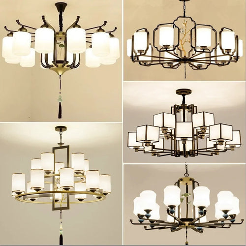 lustre rétro chinois pour un éclairage élégant et chaleureux