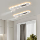 Plafonnier led nordique long pour intérieur avec projecteurs