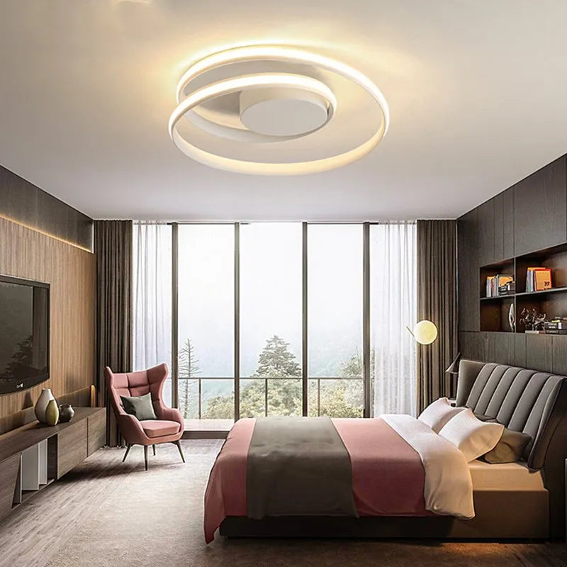 plafonniers led modernes pour éclairage intérieur décoratif - vue 5 sur 16