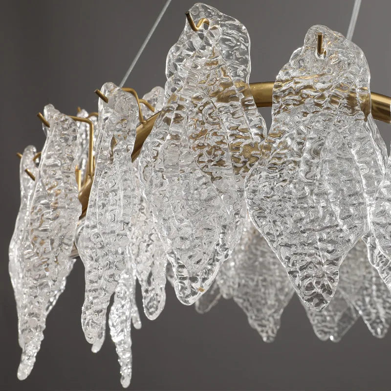 lustre moderne en cristal lumineux design élégant pour décoration d'intérieur - vue 5 sur 8