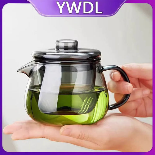 Théière verre borosilicate avec infuseur style moderne