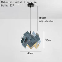 lampes suspendues créatives en bois avec cordon réglable