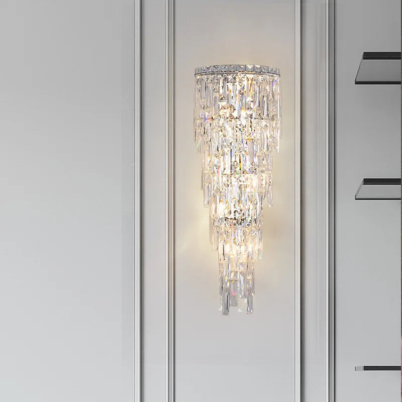 applique murale en cristal pour décoration intérieure moderne - vue 2 sur 6