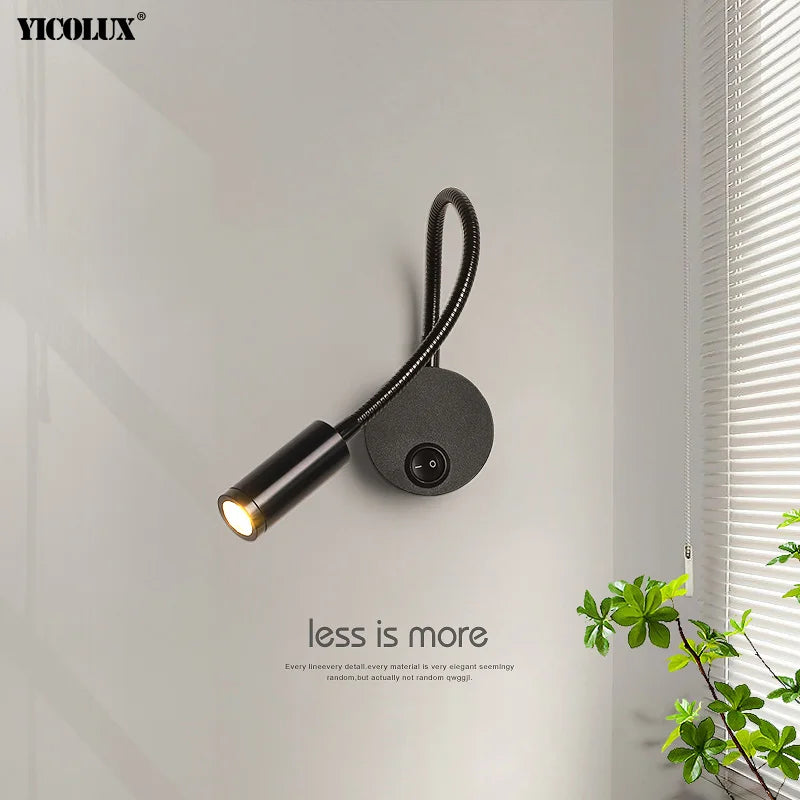 Rotatif 	 moderne applique murale LED lampes noir blanc salon TV fond applique allée lumières projecteur éclairage intérieur décor à la maison - vue 3 sur 16