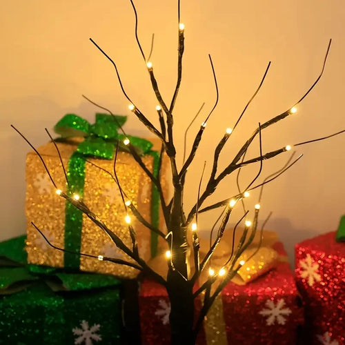 Lampe à poser bonsaï arbre lumière 24 perles à LED