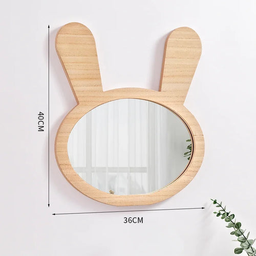 miroirs décoratifs mignons pour enfants en bois à suspendre - vue 5 sur 13