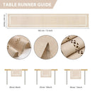 Chemin de table lin ajoure style moderne